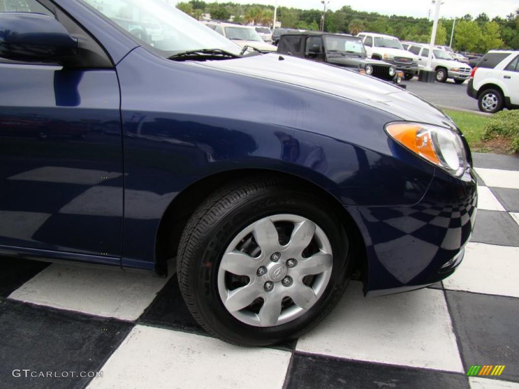 2009 Elantra SE Sedan - Regatta Blue / Beige photo #30