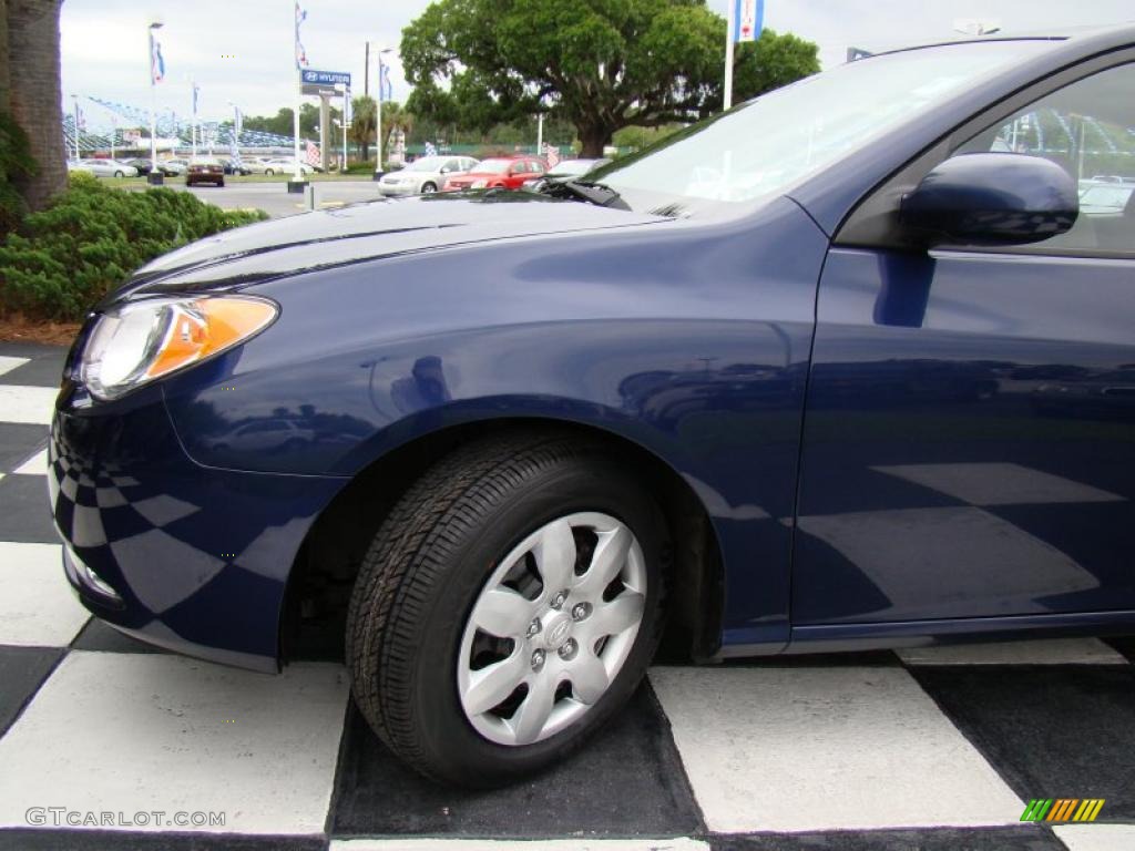 2009 Elantra SE Sedan - Regatta Blue / Beige photo #31