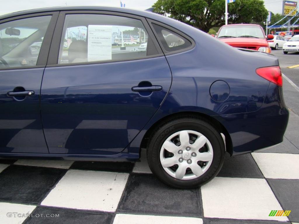 2009 Elantra SE Sedan - Regatta Blue / Beige photo #32