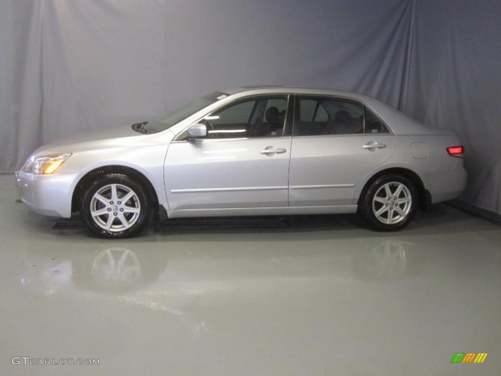 2003 Accord EX V6 Sedan - Satin Silver Metallic / Black photo #2
