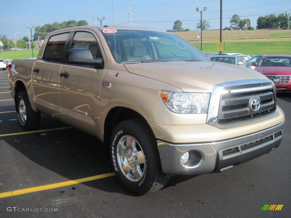 2010 Tundra TRD CrewMax - Sandy Beach Metallic / Sand Beige photo #2