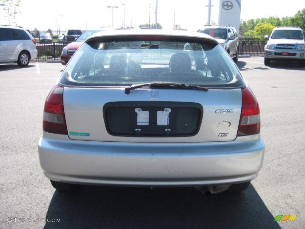 1999 Civic DX Hatchback - Vogue Silver Metallic / Dark Gray photo #3