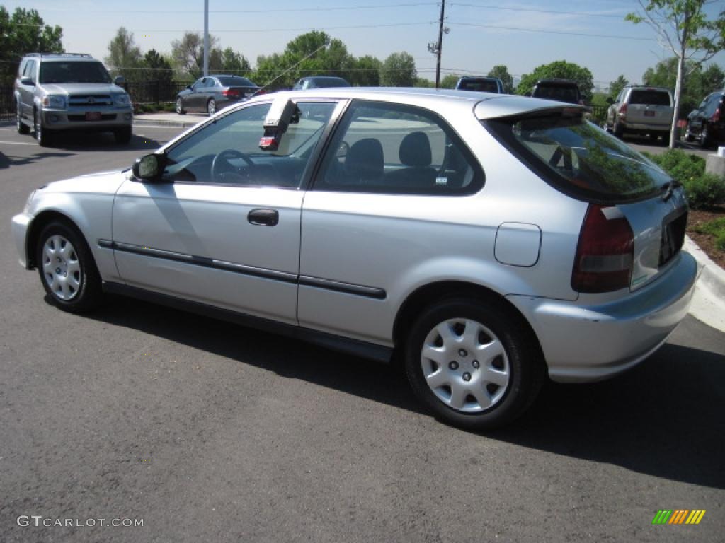 1999 Civic DX Hatchback - Vogue Silver Metallic / Dark Gray photo #4