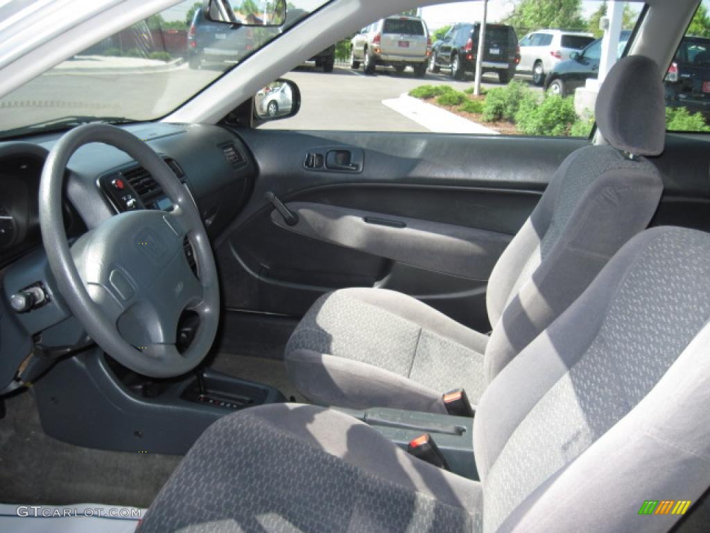 1999 Civic DX Hatchback - Vogue Silver Metallic / Dark Gray photo #9