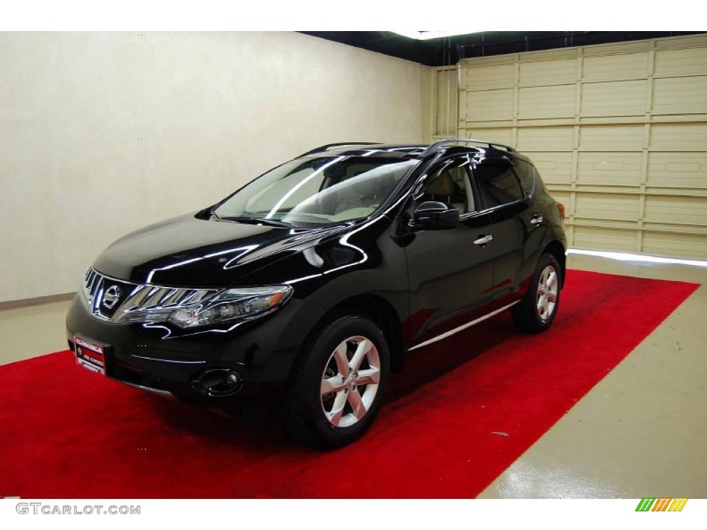 2009 Murano SL - Super Black / Beige photo #3