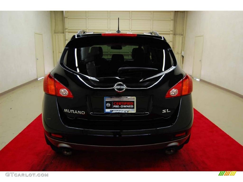 2009 Murano SL - Super Black / Beige photo #5