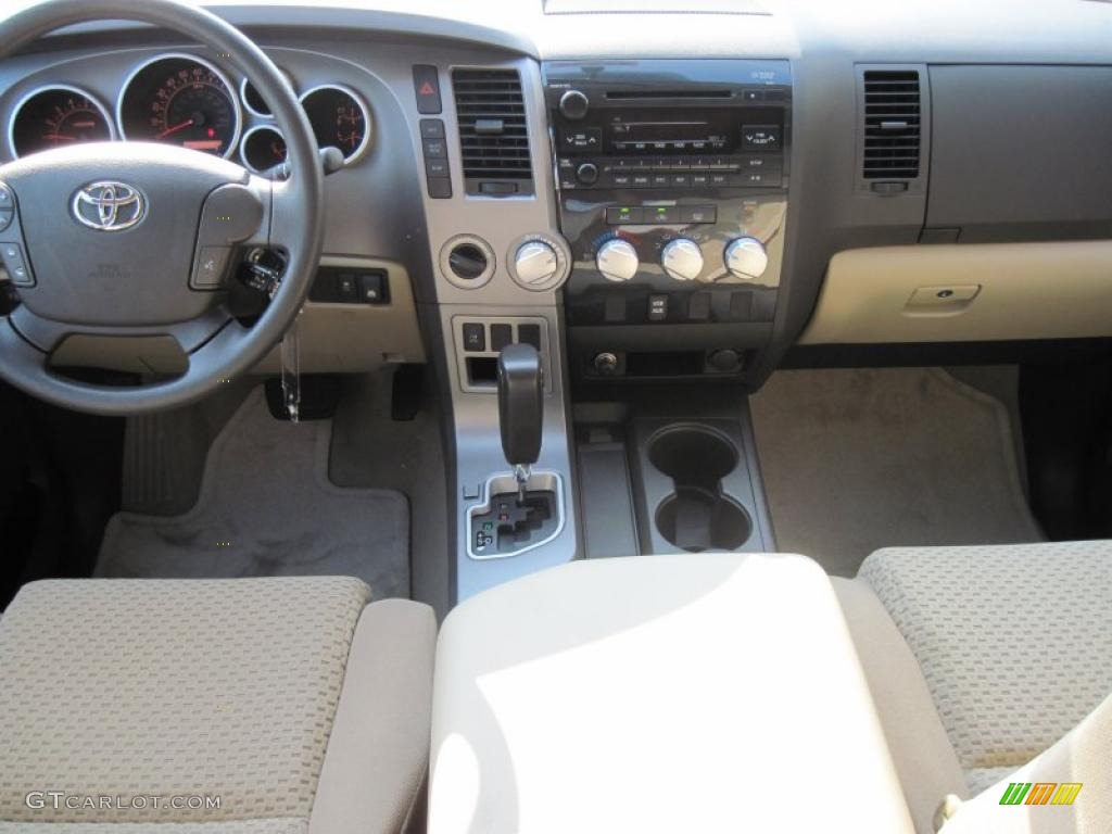 2010 Tundra TRD CrewMax 4x4 - Salsa Red Pearl / Sand Beige photo #11