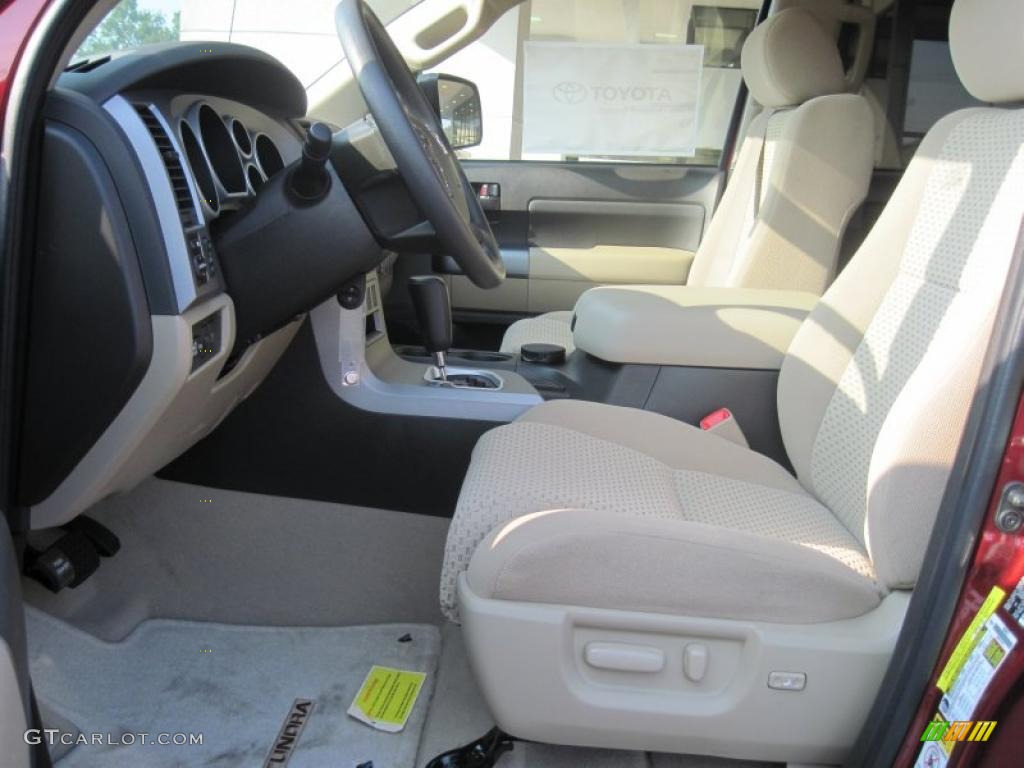 2010 Tundra TRD CrewMax 4x4 - Salsa Red Pearl / Sand Beige photo #12