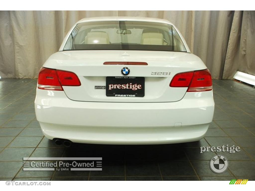 2007 3 Series 328i Convertible - Alpine White / Beige photo #3