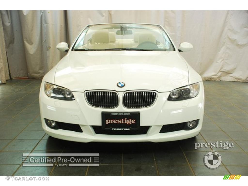 2007 3 Series 328i Convertible - Alpine White / Beige photo #7