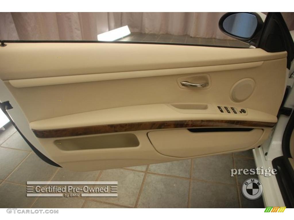 2007 3 Series 328i Convertible - Alpine White / Beige photo #9