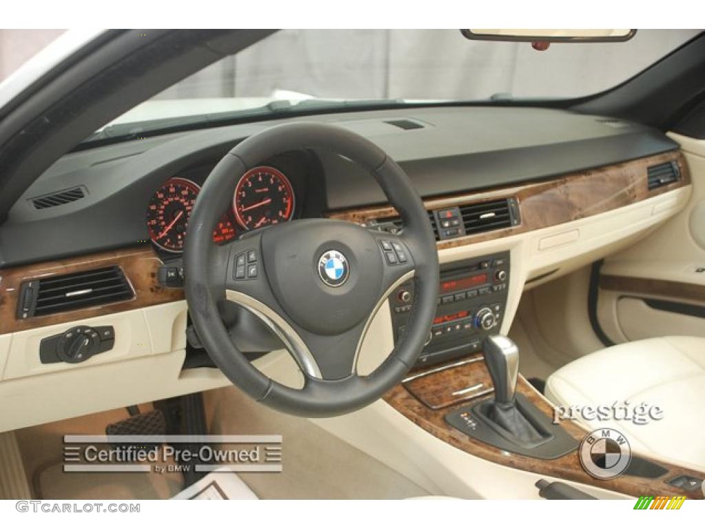 2007 3 Series 328i Convertible - Alpine White / Beige photo #12