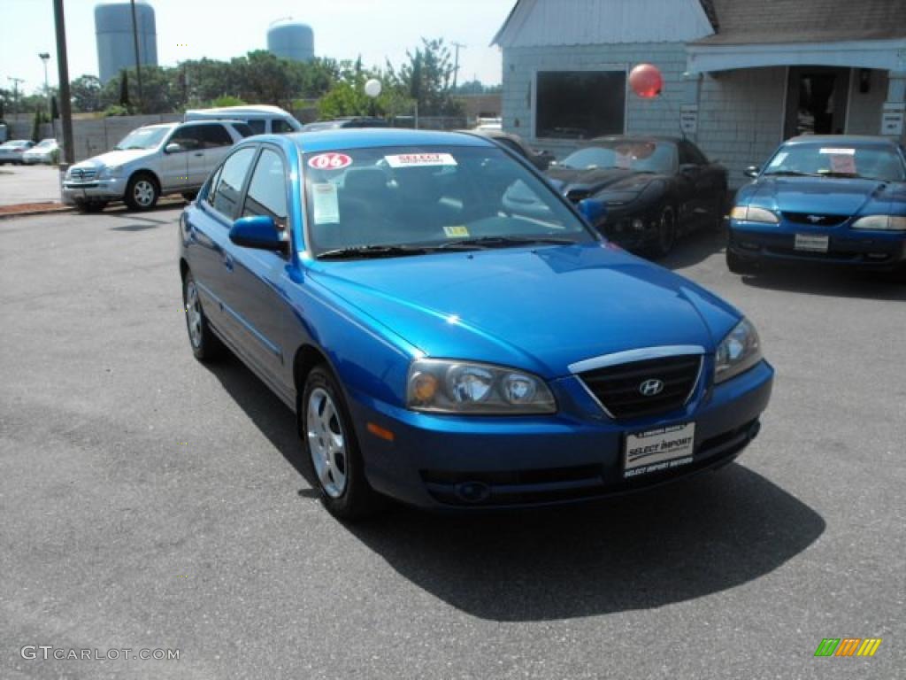 2006 Elantra GLS Sedan - Tidal Wave Blue / Gray photo #2