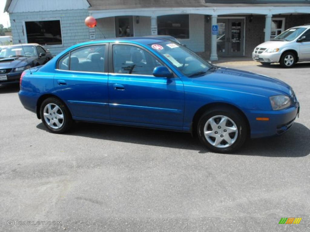2006 Elantra GLS Sedan - Tidal Wave Blue / Gray photo #3