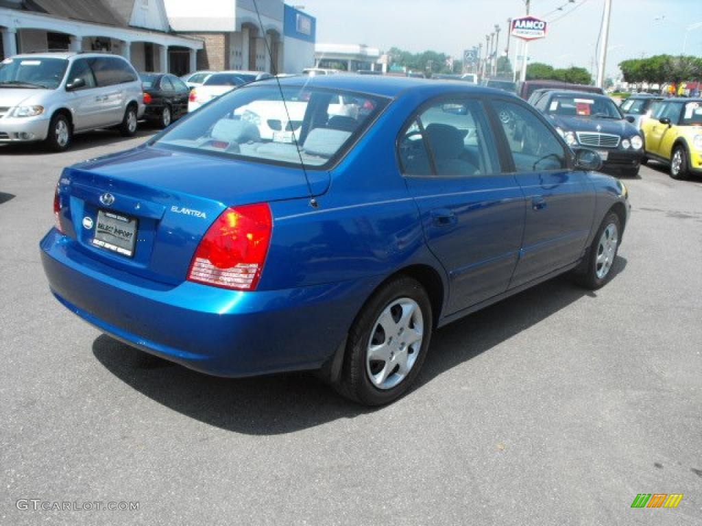 2006 Elantra GLS Sedan - Tidal Wave Blue / Gray photo #5