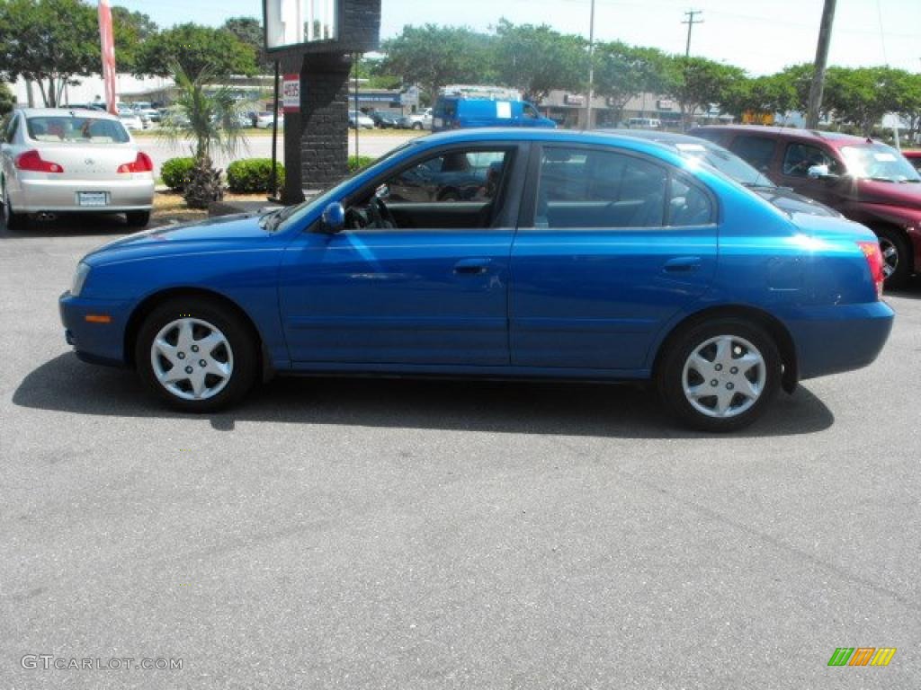 2006 Elantra GLS Sedan - Tidal Wave Blue / Gray photo #8