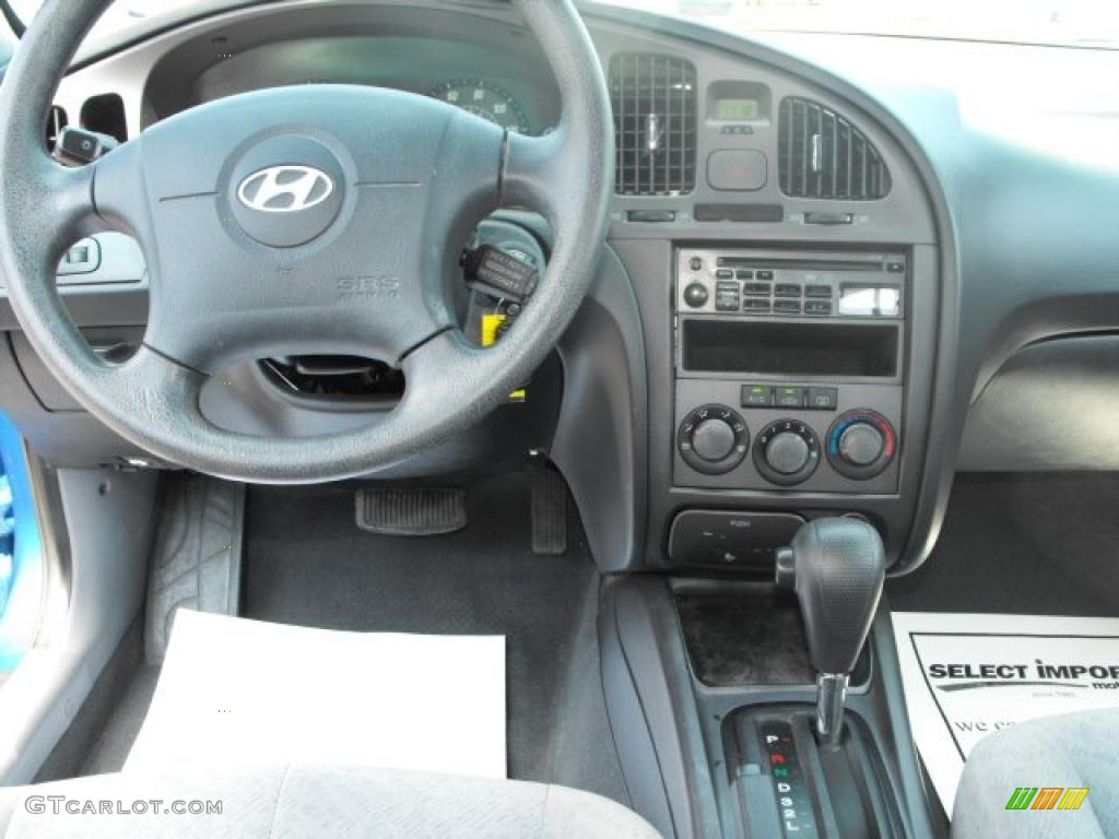 2006 Elantra GLS Sedan - Tidal Wave Blue / Gray photo #12