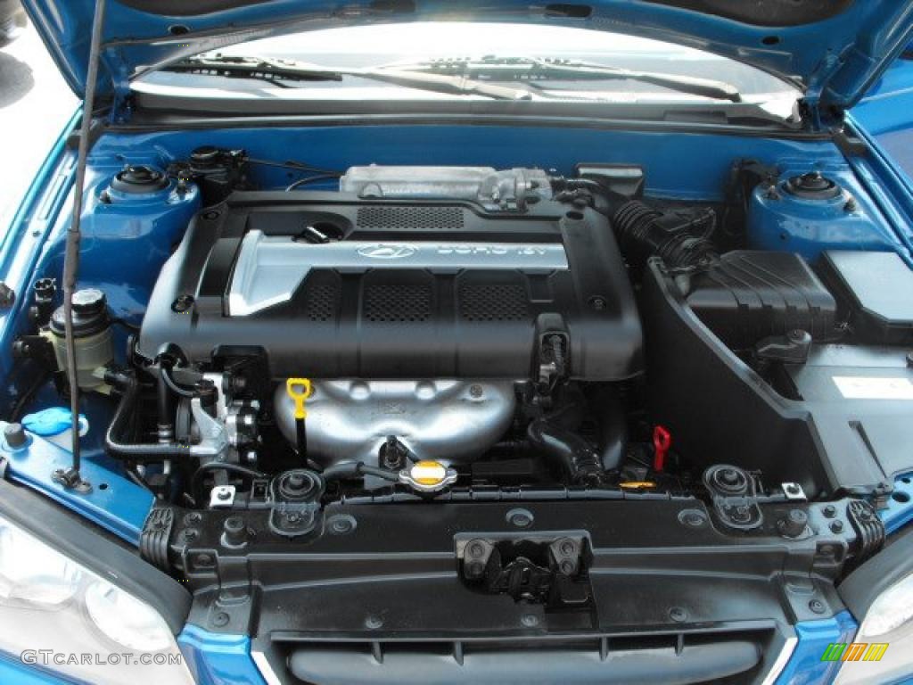2006 Elantra GLS Sedan - Tidal Wave Blue / Gray photo #17