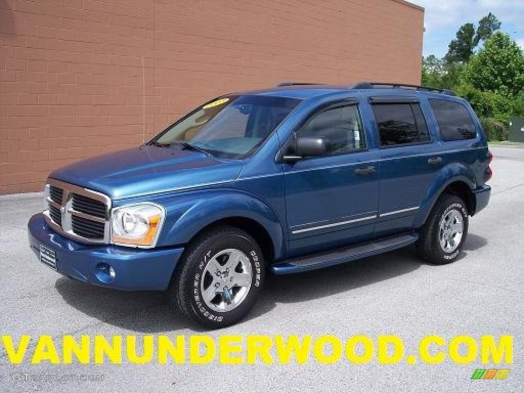 2005 Durango Limited - Atlantic Blue Pearl / Medium Slate Gray photo #1