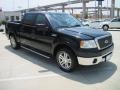 2008 Black Ford F150 Lariat SuperCrew  photo #2