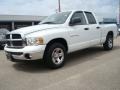 2005 Bright White Dodge Ram 1500 SLT Quad Cab  photo #2