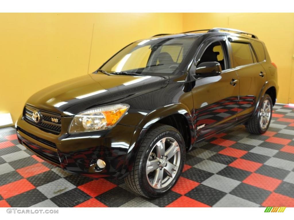 2008 RAV4 Sport V6 4WD - Black / Dark Charcoal photo #3