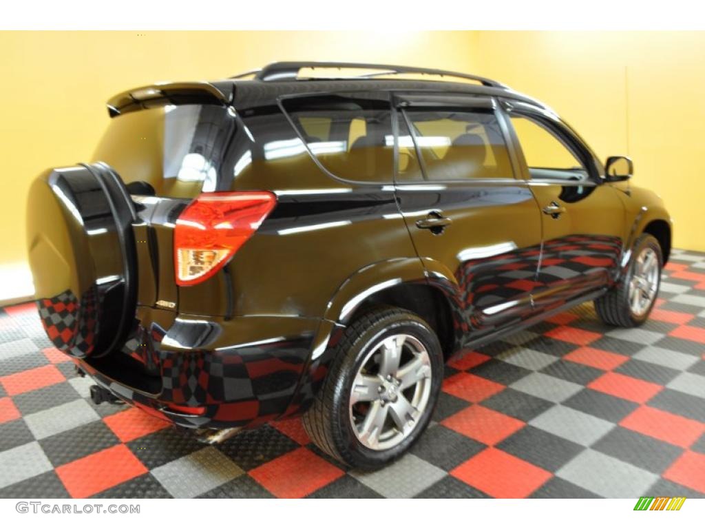 2008 RAV4 Sport V6 4WD - Black / Dark Charcoal photo #6