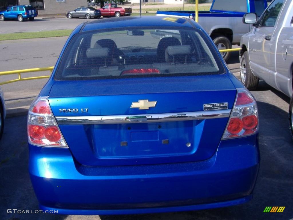 2009 Aveo LT Sedan - Bright Blue / Charcoal photo #4