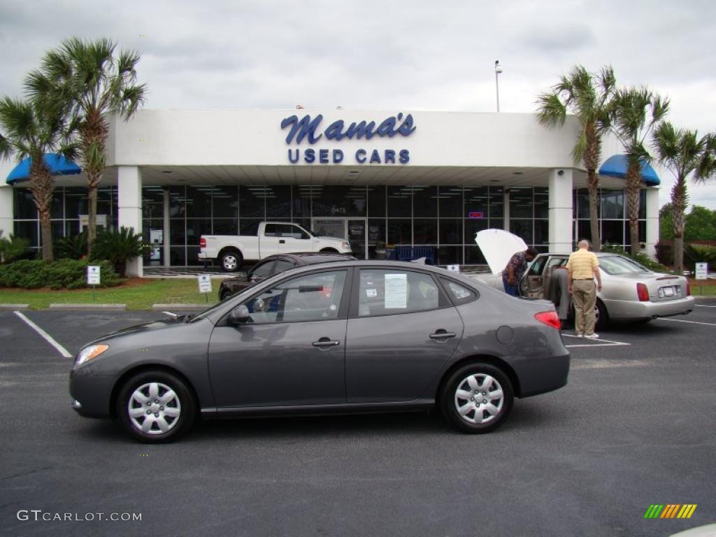 2009 Elantra SE Sedan - Carbon Gray / Gray photo #1