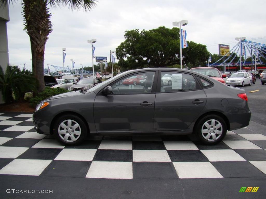 2009 Elantra SE Sedan - Carbon Gray / Gray photo #2