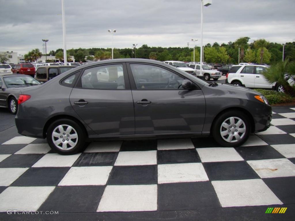 2009 Elantra SE Sedan - Carbon Gray / Gray photo #6