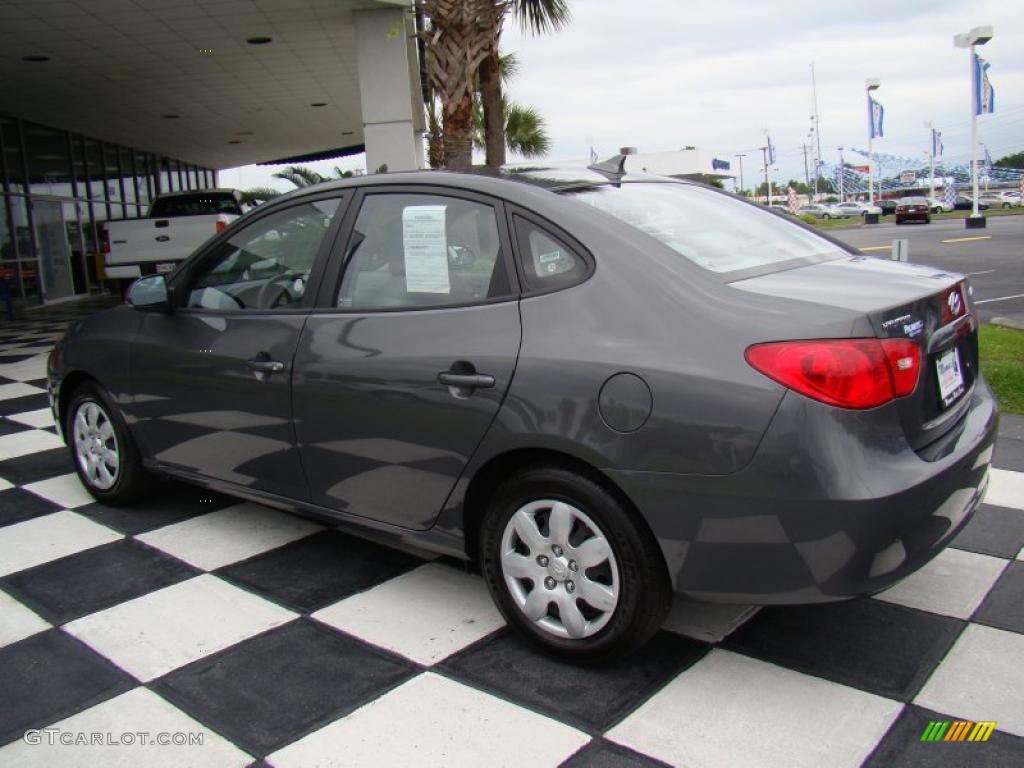 2009 Elantra SE Sedan - Carbon Gray / Gray photo #9