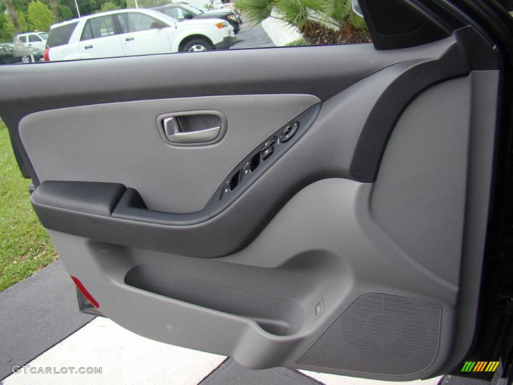 2009 Elantra SE Sedan - Carbon Gray / Gray photo #11