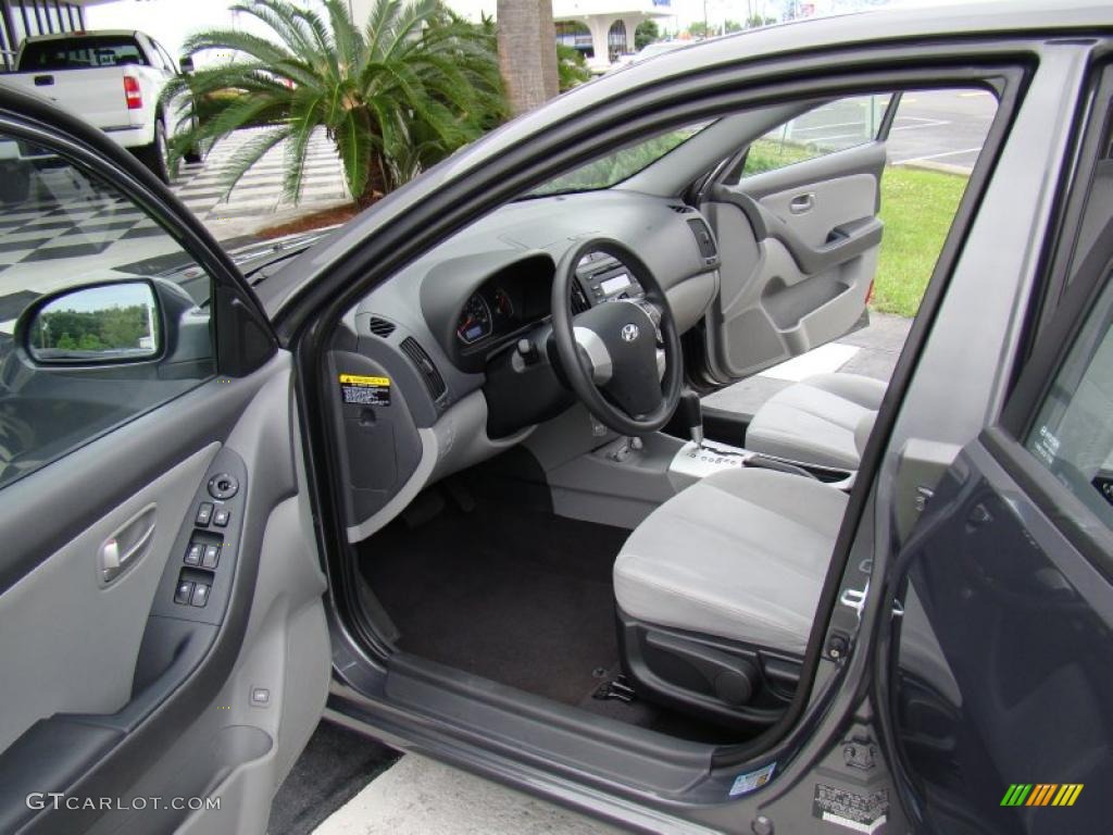 2009 Elantra SE Sedan - Carbon Gray / Gray photo #15