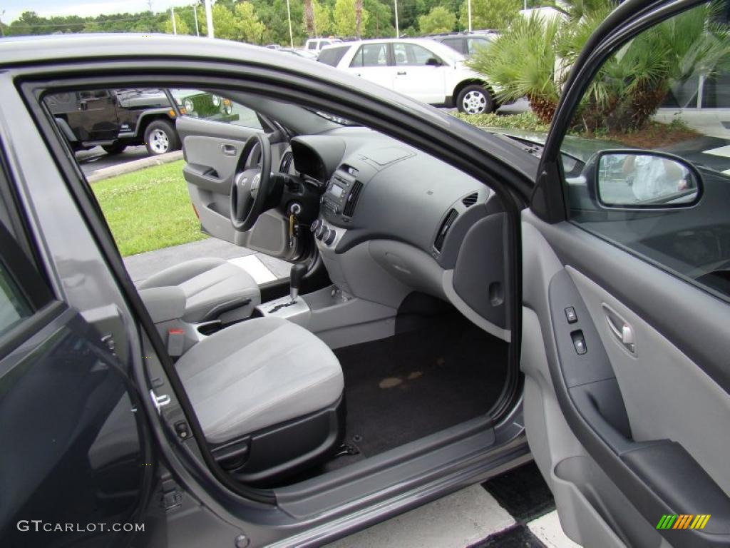 2009 Elantra SE Sedan - Carbon Gray / Gray photo #18