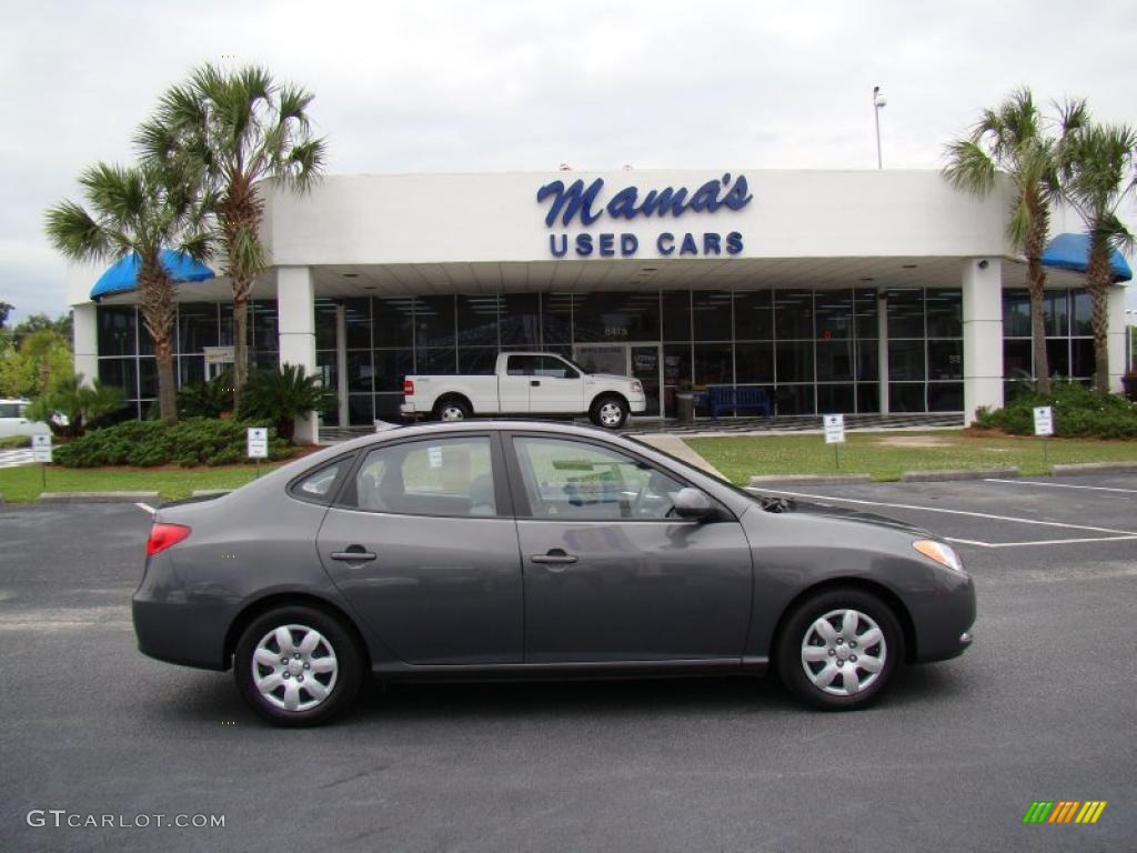 2009 Elantra SE Sedan - Carbon Gray / Gray photo #36
