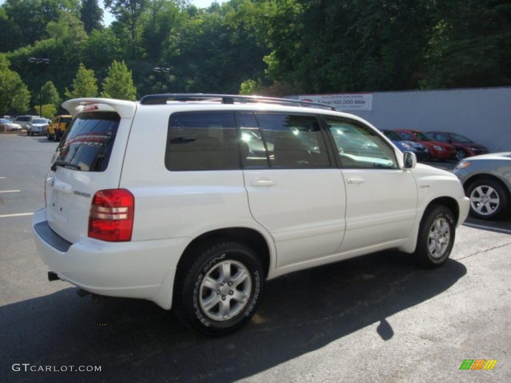 2002 Highlander Limited 4WD - Super White / Ivory photo #5