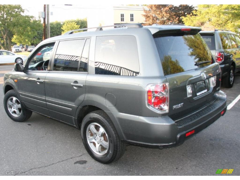 2007 Pilot EX-L 4WD - Nimbus Gray Metallic / Gray photo #8