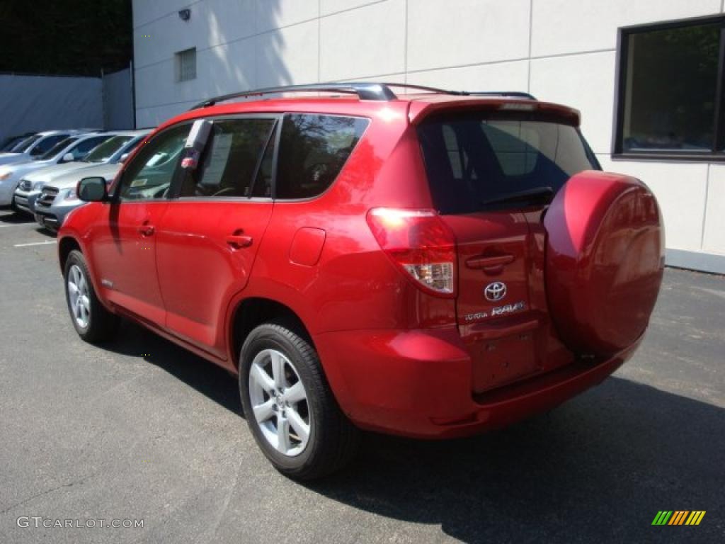 2007 RAV4 Limited 4WD - Barcelona Red Pearl / Taupe photo #2