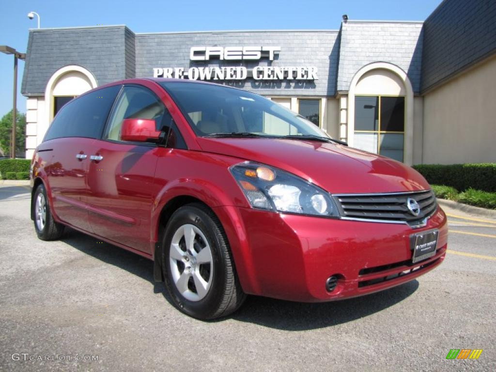 2008 Quest 3.5 - Red Brawn Metallic / Beige photo #1