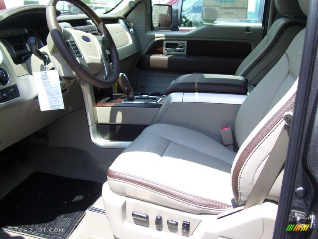 2010 F150 Platinum SuperCrew 4x4 - Sterling Grey Metallic / Medium Stone Leather/Sienna Brown photo #11