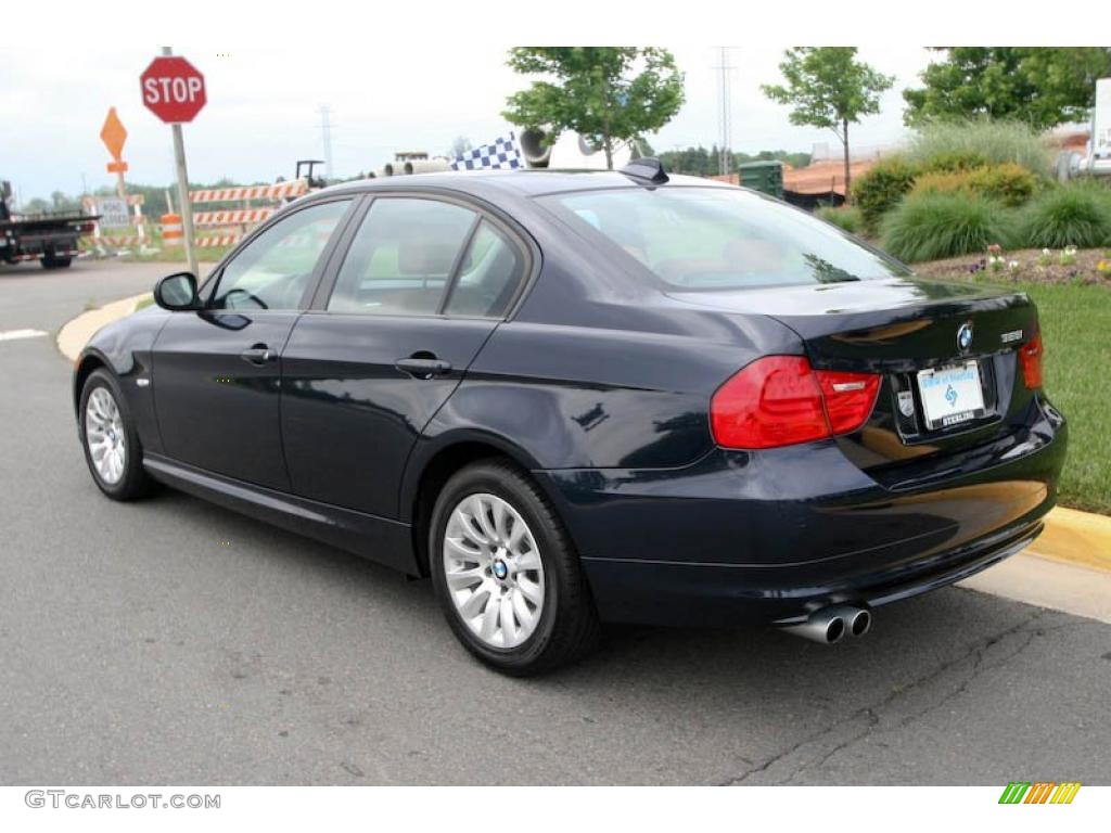 2009 3 Series 328i Sedan - Monaco Blue Metallic / Saddle Brown Dakota Leather photo #4