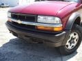 1999 Dark Cherry Red Metallic Chevrolet S10 LS Extended Cab 4x4  photo #9