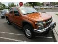 2005 Sunburst Orange Metallic Chevrolet Colorado LS Crew Cab 4x4  photo #3