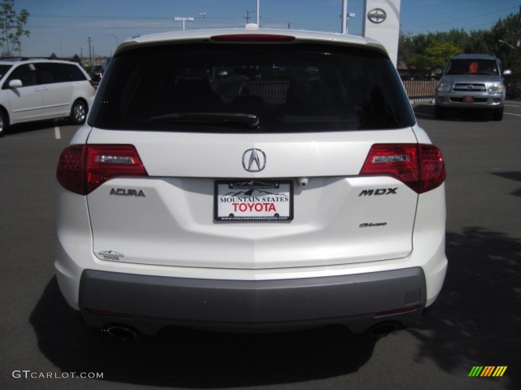 2007 MDX Technology - Aspen White Pearl / Taupe photo #3