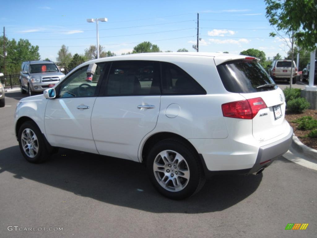 2007 MDX Technology - Aspen White Pearl / Taupe photo #4