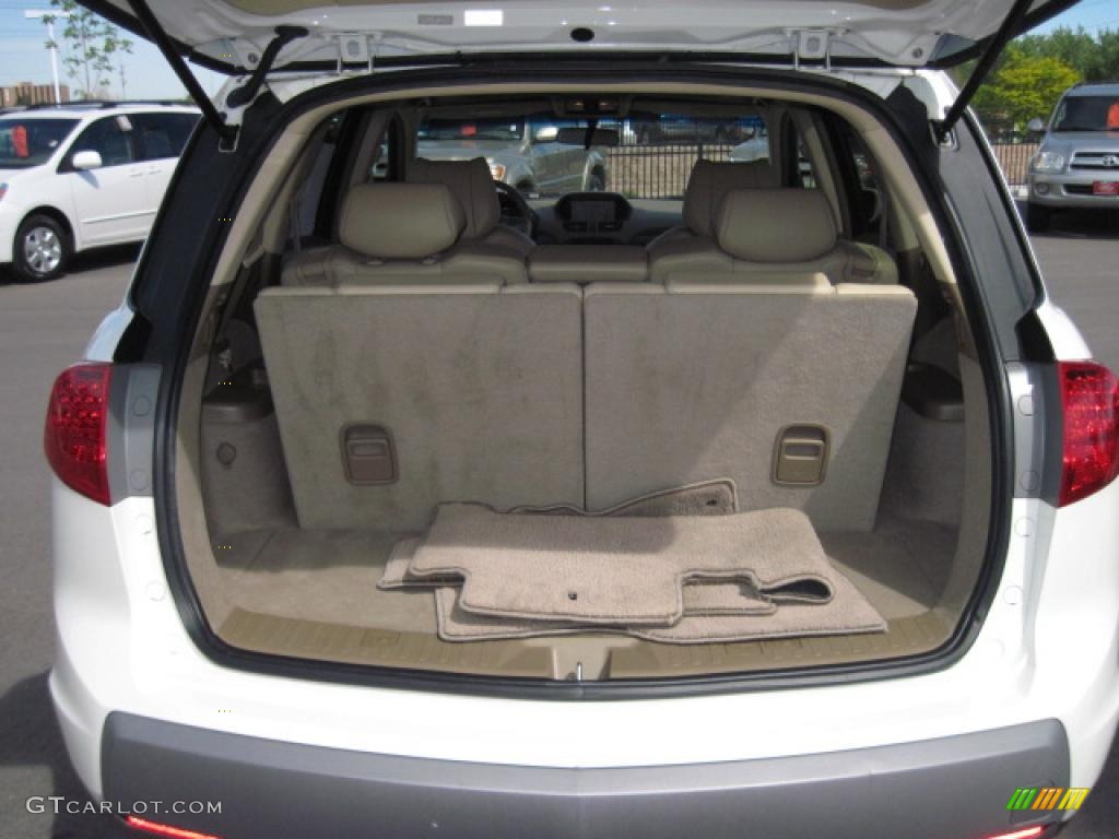 2007 MDX Technology - Aspen White Pearl / Taupe photo #38