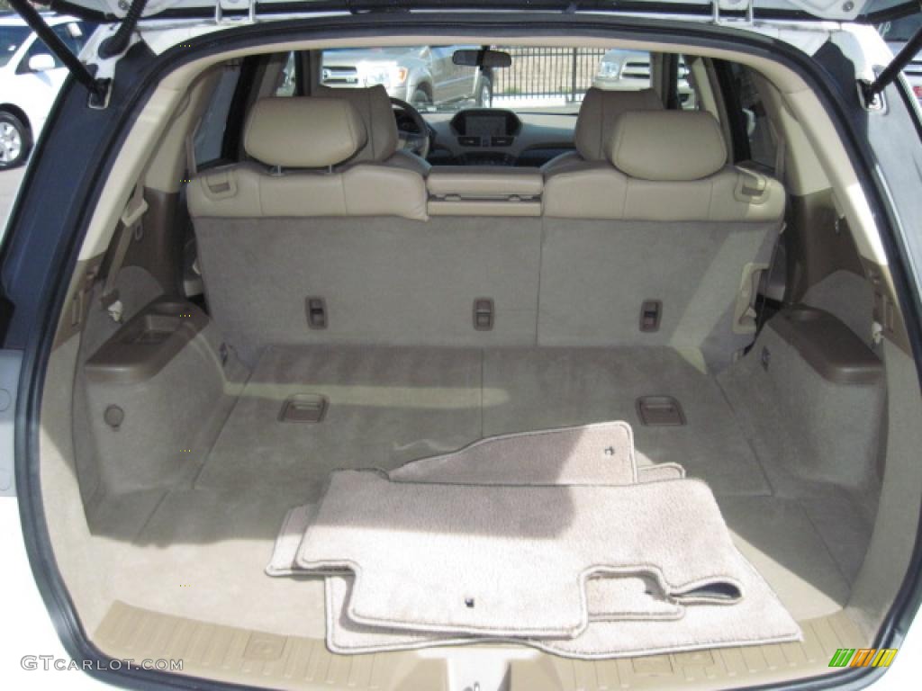 2007 MDX Technology - Aspen White Pearl / Taupe photo #39