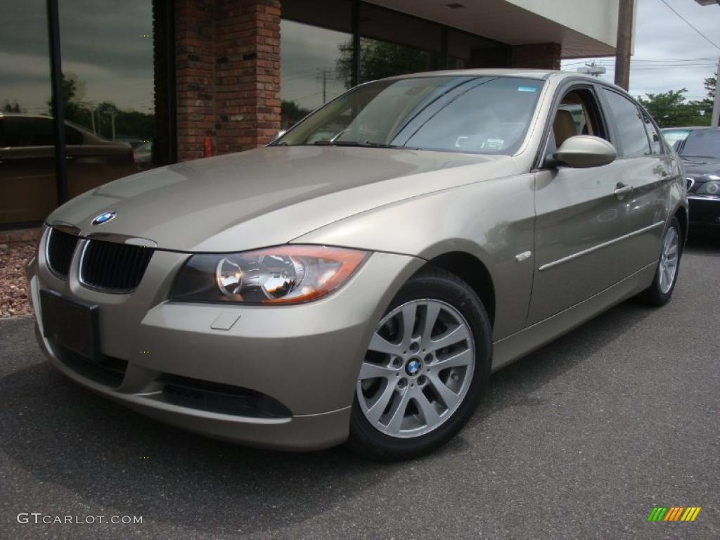 2007 3 Series 328i Sedan - Platinum Bronze Metallic / Cream Beige photo #1