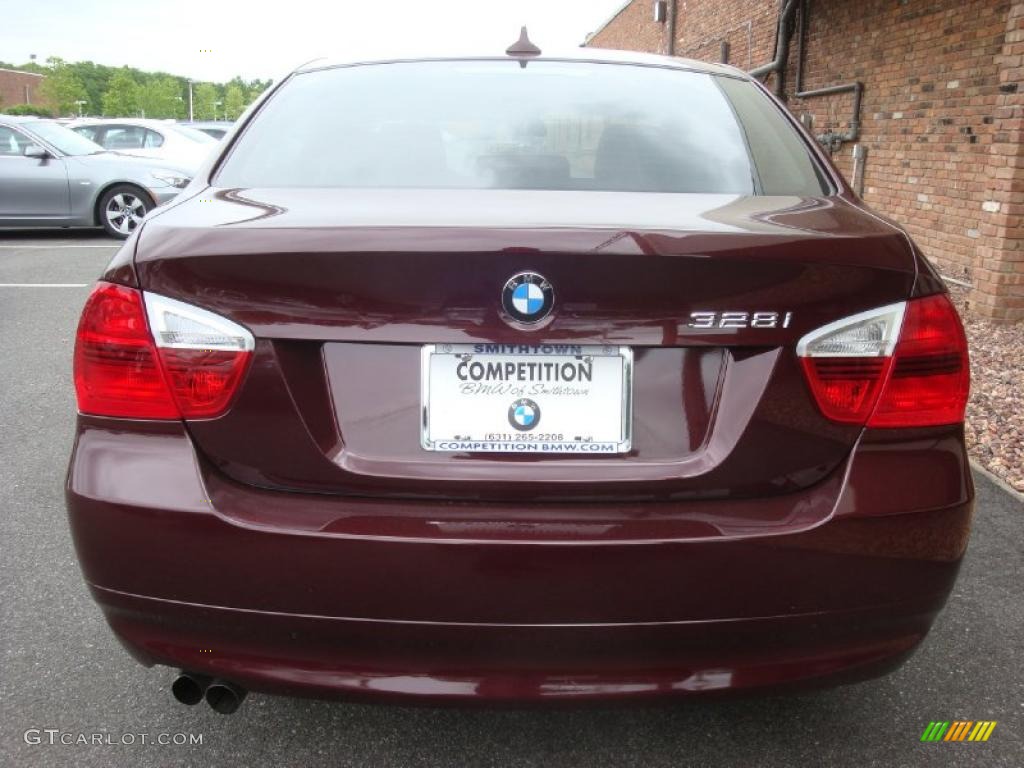 2007 3 Series 328i Sedan - Barbera Red Metallic / Black photo #5